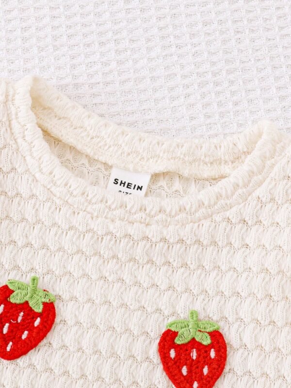 Ensemble rouge pois fraise – Image 6