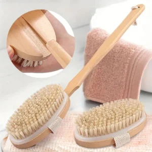 Brosse douche bois longue 1 pcs