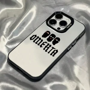 Coque TPU texte noir iPhone