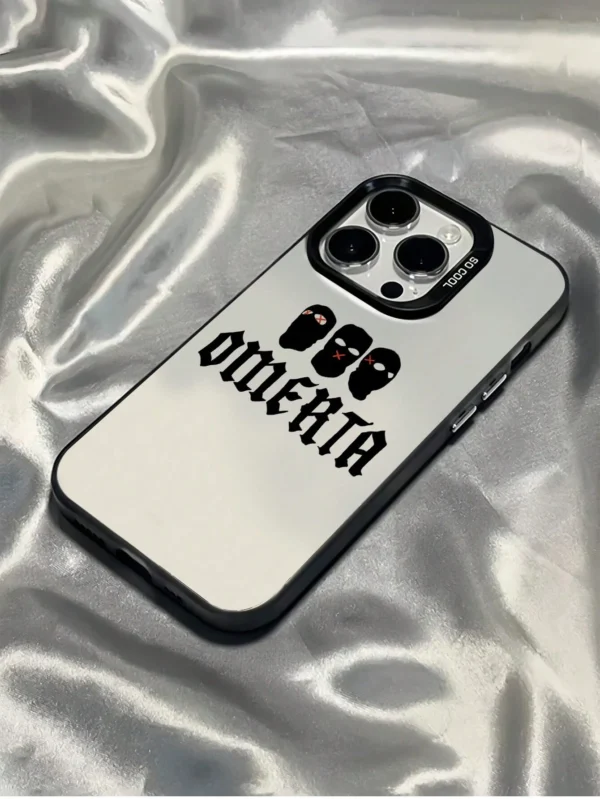 Coque TPU texte noir iPhone