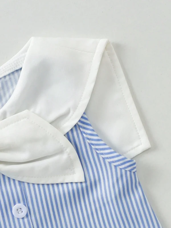 Robe rayée col marin bébé – Image 4