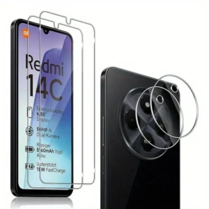 4 pcs verre+caméra Redmi