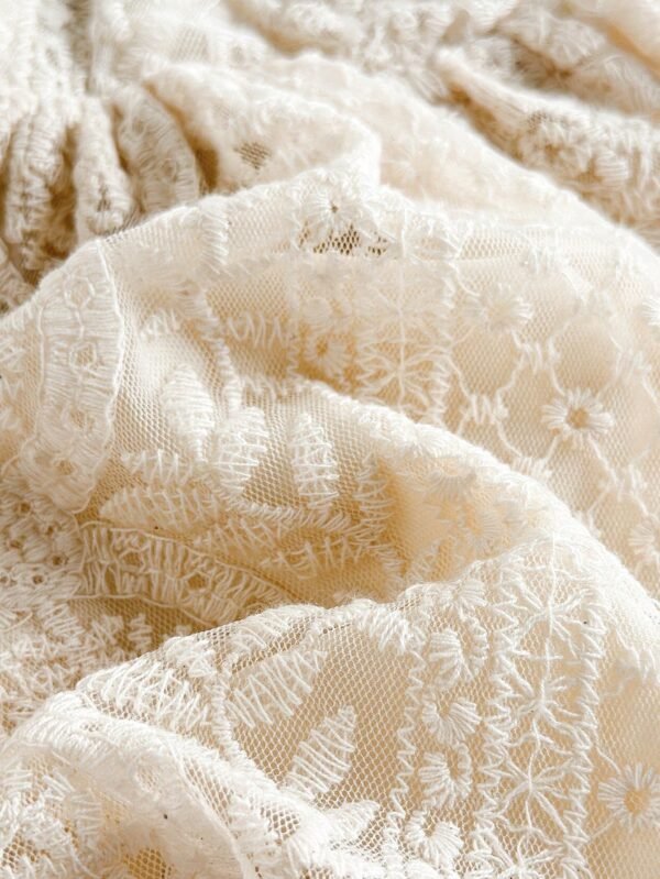 Robe maille abricot bébé – Image 5