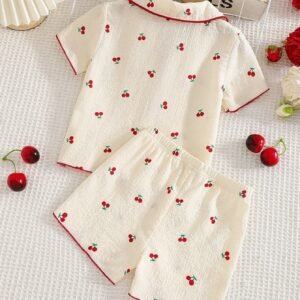 Ensemble 2 pcs pyjama cerises