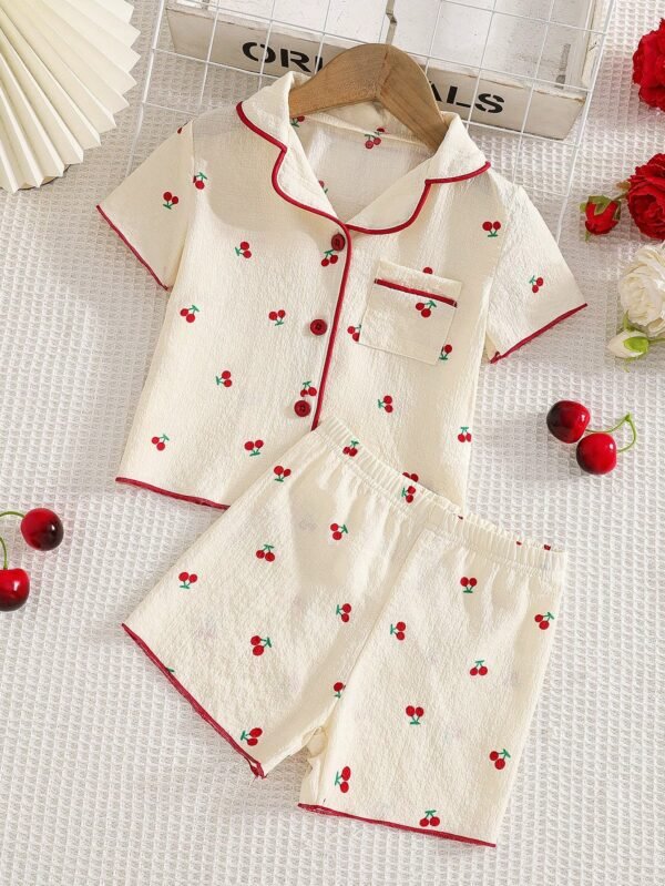 Ensemble 2 pcs pyjama cerises