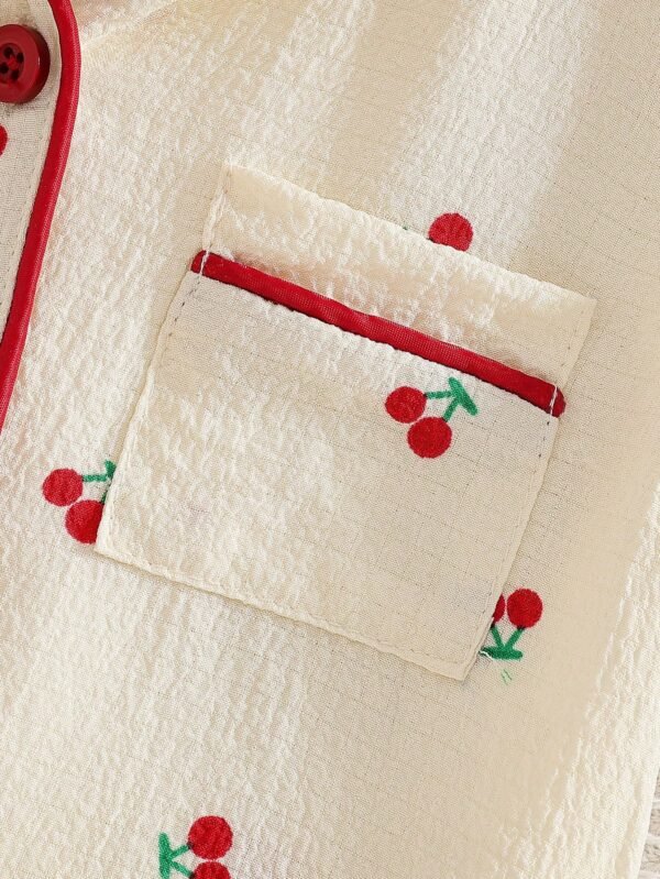 Ensemble 2 pcs pyjama cerises – Image 4