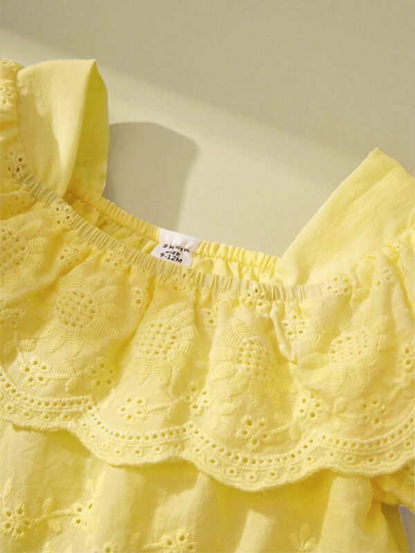 Top vintage broderie col – Image 3