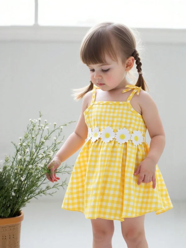 Robe salopette carreaux – Image 8