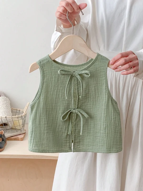 Débardeur vert nœud papillon – Image 8