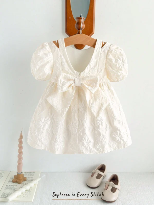 Robe trapèze manches bouffantes – Image 2