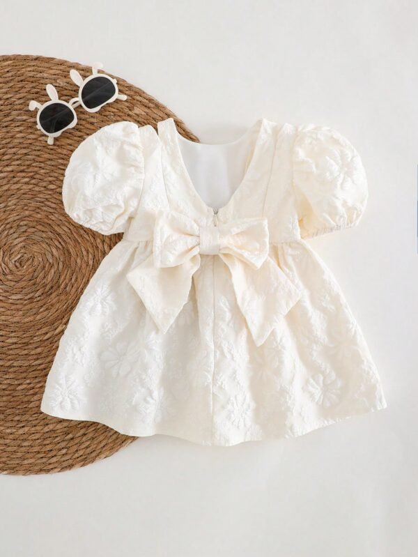Robe trapèze manches bouffantes – Image 5