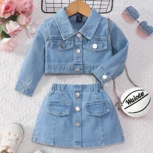 Veste jean + jupe mini
