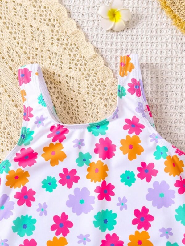 Combinaison-short tricot floral – Image 3