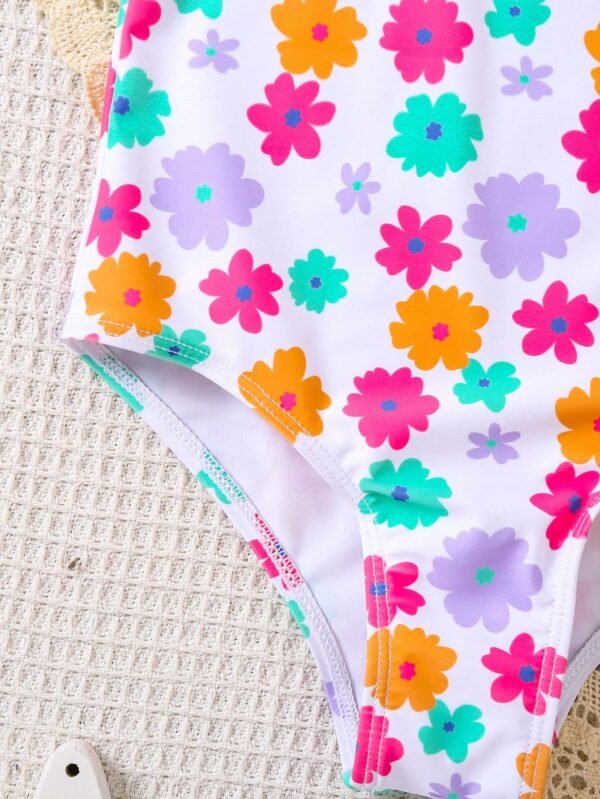 Combinaison-short tricot floral – Image 5