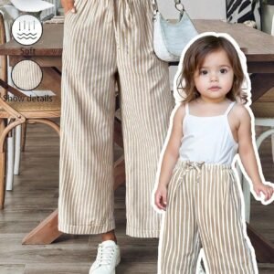Pantalon rayé long