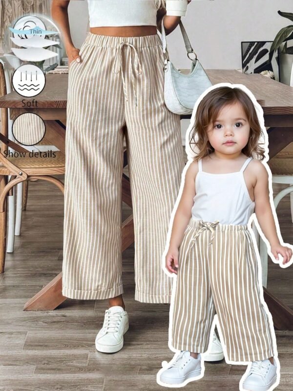 Pantalon rayé long