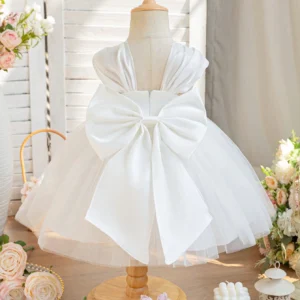 Robe cérémonie satin dentelle