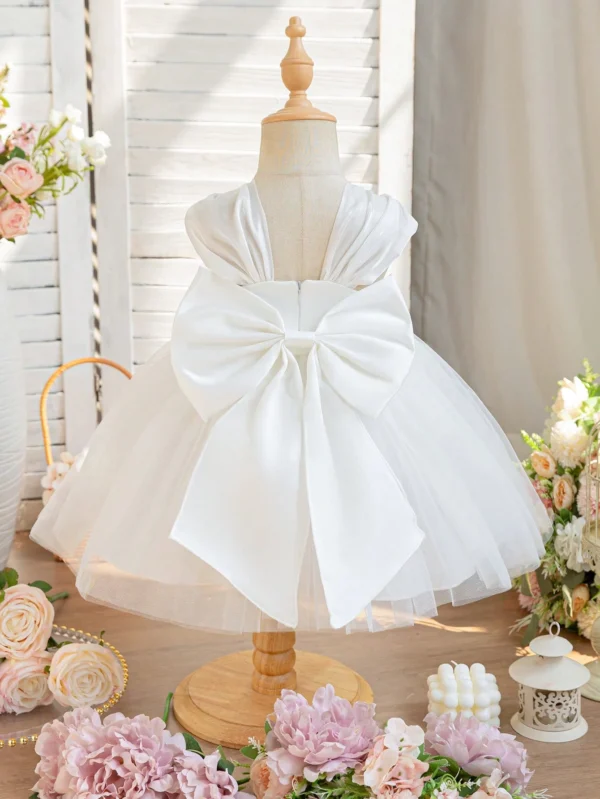 Robe cérémonie satin dentelle