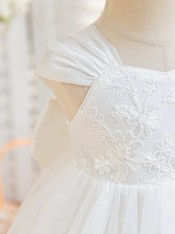 Robe cérémonie satin dentelle – Image 3