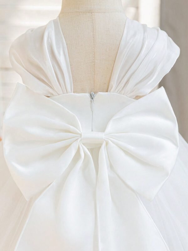 Robe cérémonie satin dentelle – Image 6