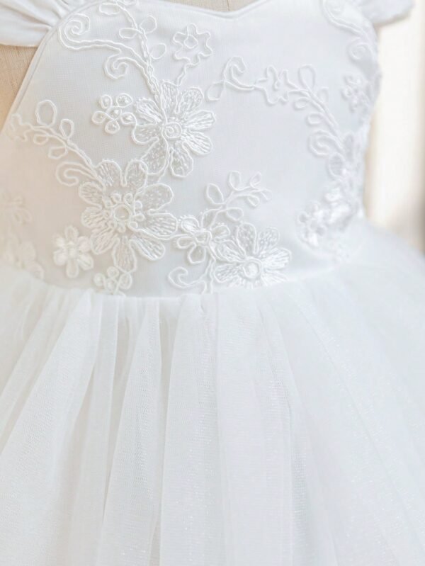 Robe cérémonie satin dentelle – Image 7