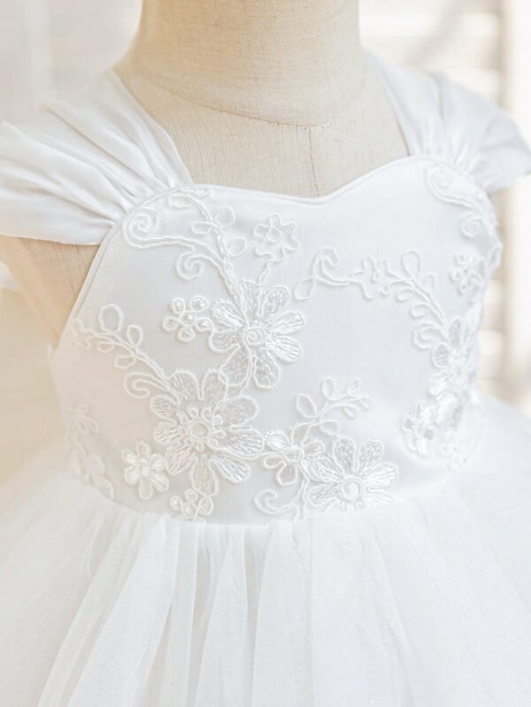 Robe cérémonie satin dentelle – Image 8