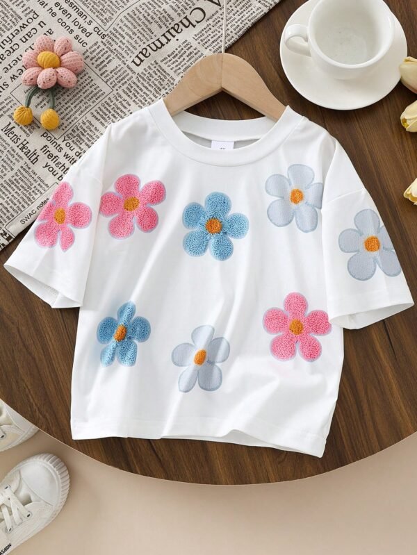 T-shirt ample imprimé été – Image 2