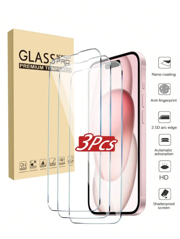 3 pcs verre HD iPhone – Image 7