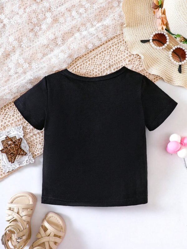 T-shirt dessin animé col – Image 2