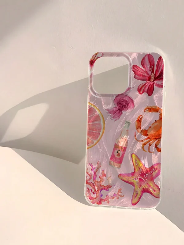 Coque motif océan fleuri – Image 3