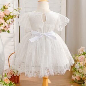 Robe princesse dentelle fleurs