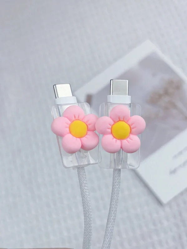 2 protège câble fleurs – Image 10