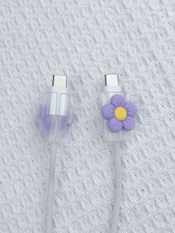 2 protège câble fleurs – Image 11