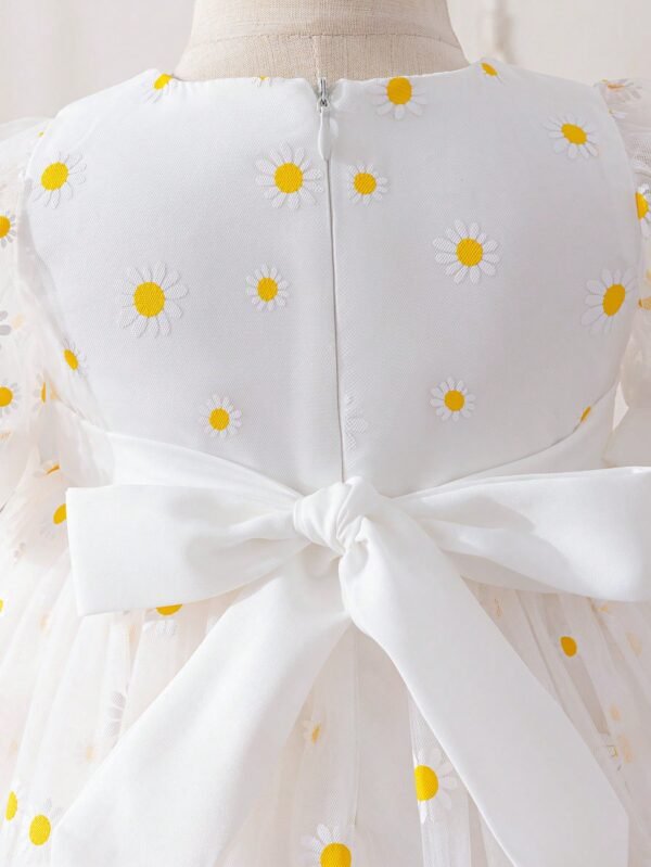 Robe manches bouffantes marguerite – Image 5