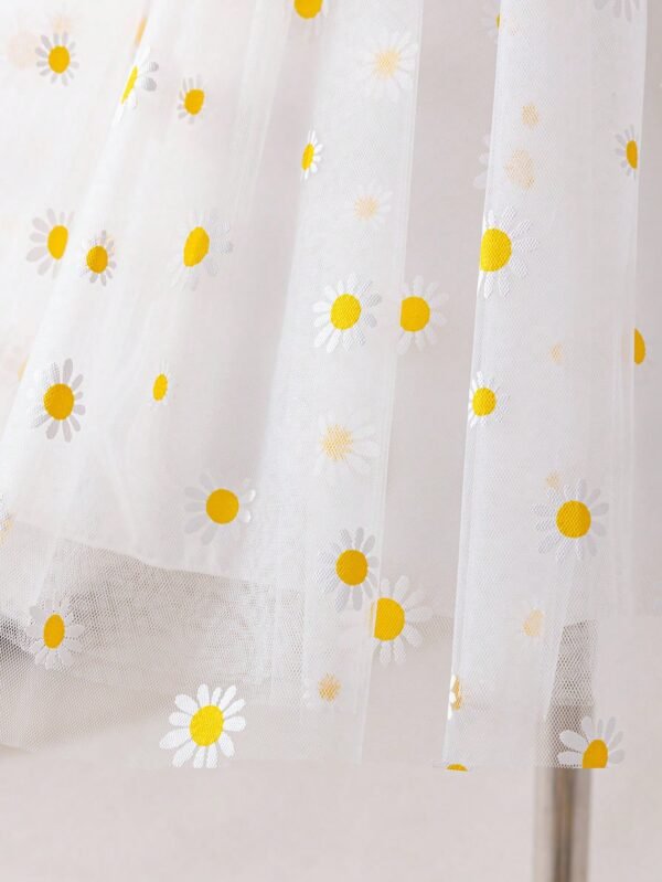 Robe manches bouffantes marguerite – Image 6