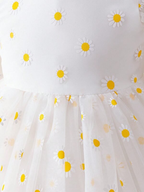 Robe manches bouffantes marguerite – Image 7