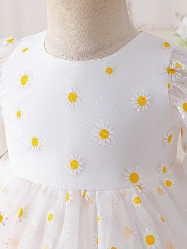 Robe manches bouffantes marguerite – Image 8
