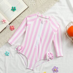 Maillot bain rayé 1 pc