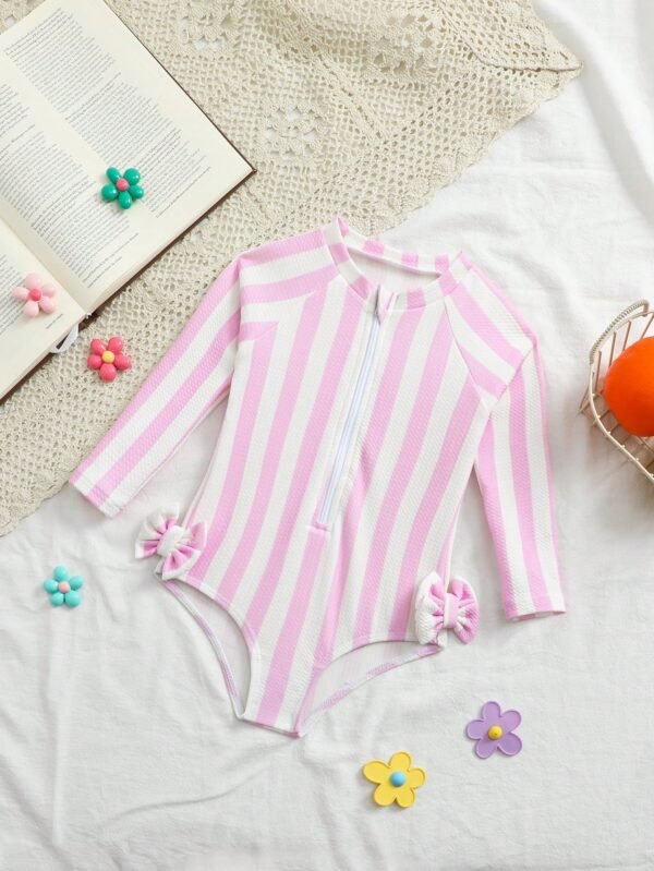 Maillot bain rayé 1 pc