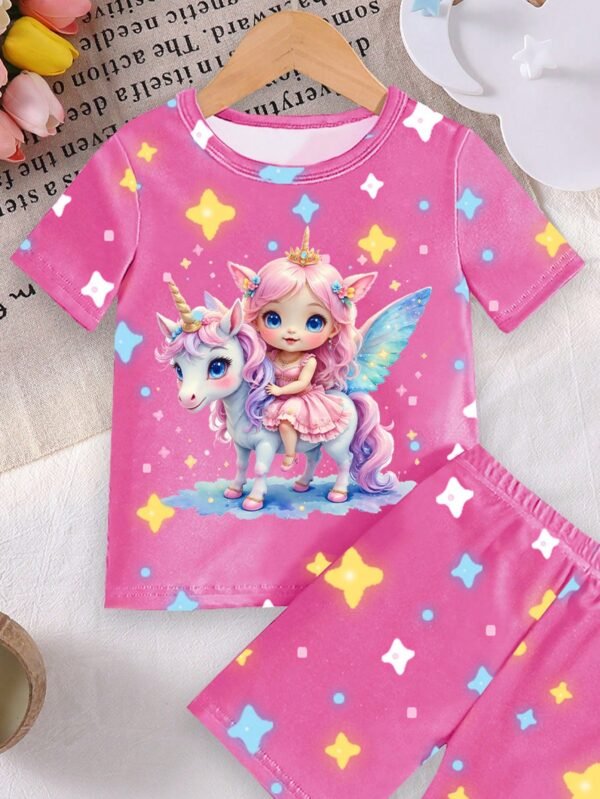 2 pcs pyjama licorne court – Image 5