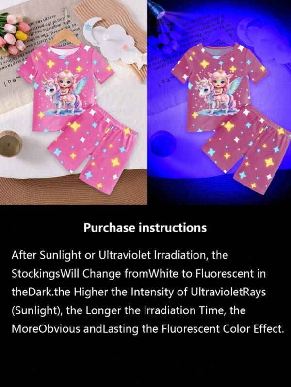 2 pcs pyjama licorne court – Image 6