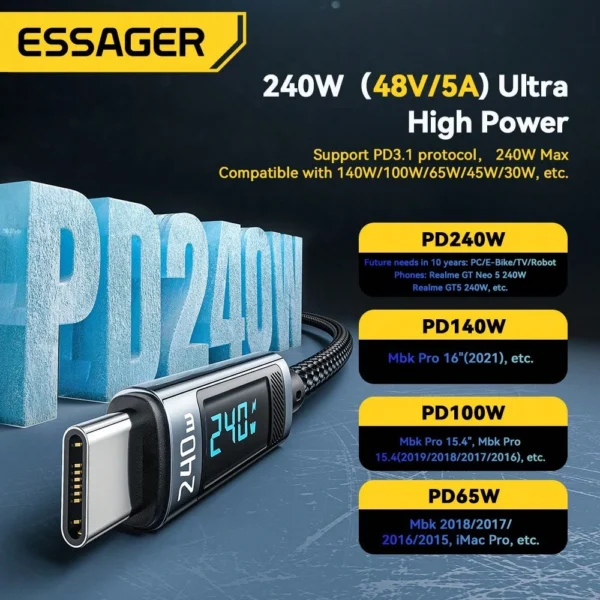 Câble Essager 240W – Image 3