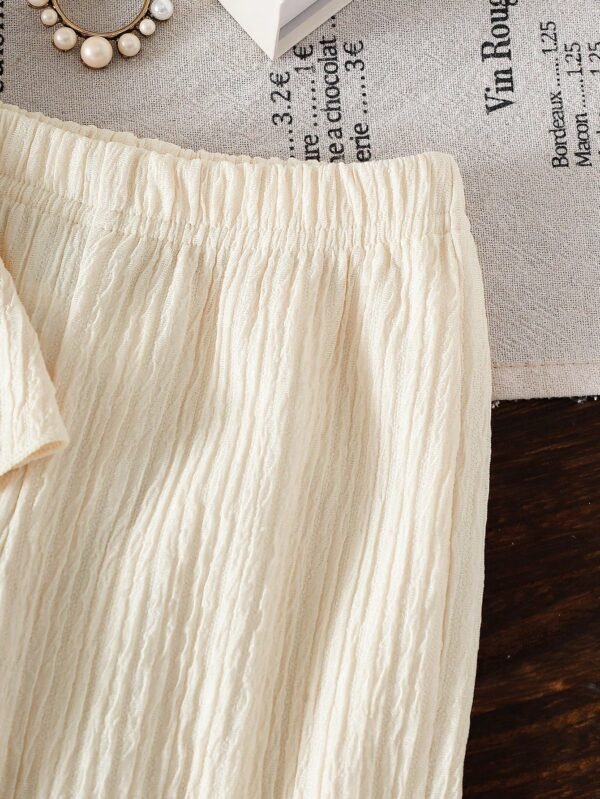 2 pcs top manches courtes pantalon – Image 3