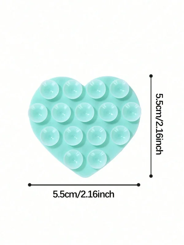1 pcs Support silicone ventouse cœur – Image 6