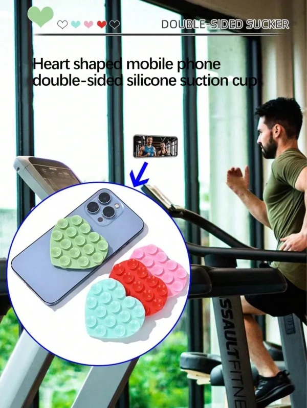 1 pcs Support silicone ventouse cœur – Image 9