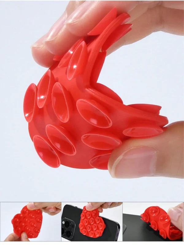 1 pcs Support silicone ventouse cœur – Image 4