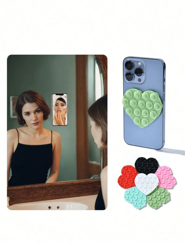 1 pcs Support silicone ventouse cœur – Image 12