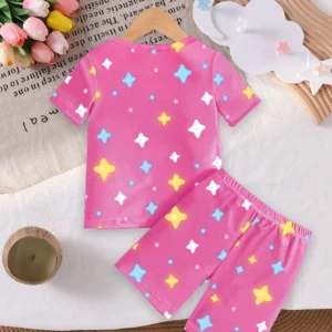 2 pcs pyjama licorne court