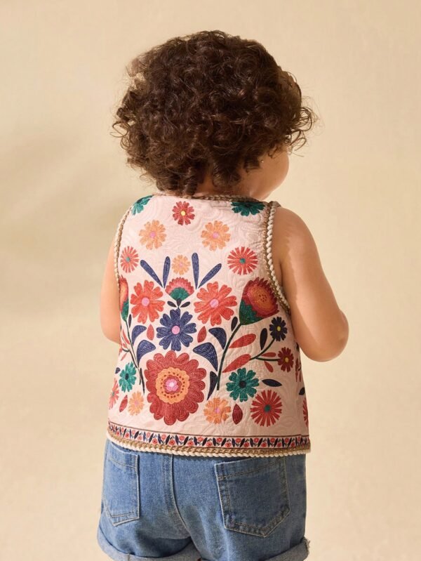 Top gilet floral été – Image 3