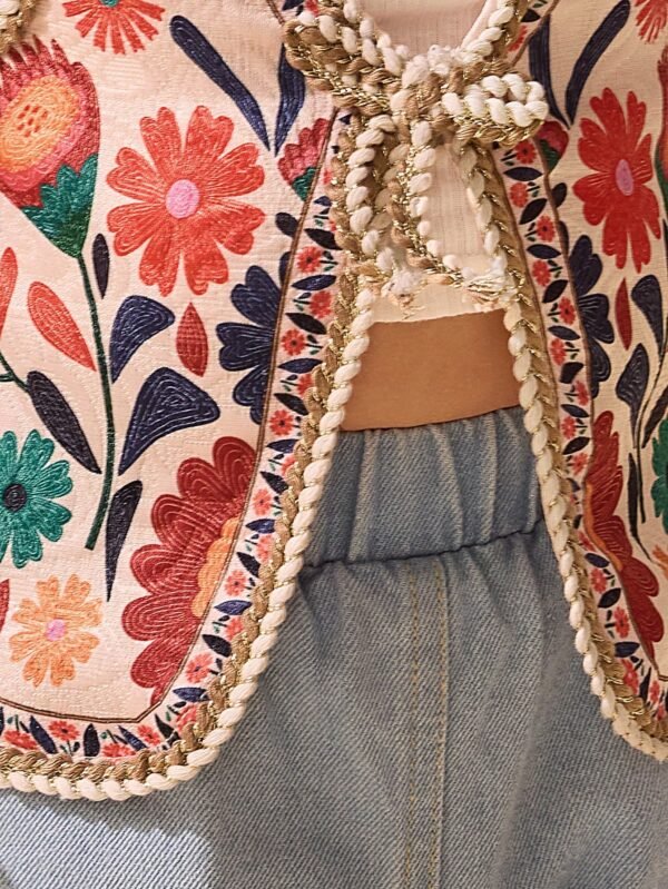 Top gilet floral été – Image 11